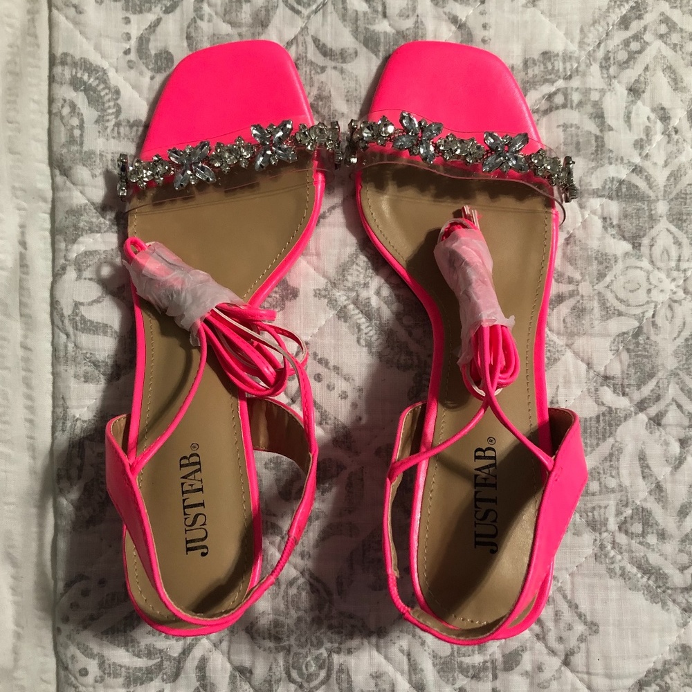 Just Fab Hot Pink Heels
